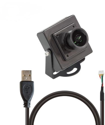 Arducam 5MP Wide Angle USB Camera with Mini Metal Case, 1/4 CMOS OV5648 Mini UVC USB2.0 Video Webcam with Microphone for Windows, Linux, Android, and Mac OS