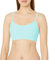 Sage Collective Damen Feuchtigkeitstransportierender Spaghettiträger, drahtlos, Stretch, gepolstert, für Athletic Yoga Sport-BH, türkis, small