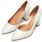 Rio Fiore Scarpe con Tacco, Décolleté, Bianco, 7 cm Tacco Largo, Similpelle, Scarpe Eleganti, Сomodi Tacchi Bianchi, Scarpe da Sposa, Y9610-1H-9 (White, 41 EU)