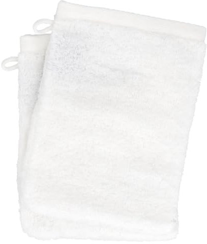 Lot de 2 Gants de Toilette 16x21 cm Softy Blanc