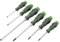 Sealey Hammer-Thru Screwdriver Set Hi-Vis Green, 6pc - AK4940HV