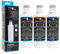 FilterLogic FFL-156L | 3X Fridge Water Filter Compatible with LG LT1000P ADQ747935 ADQ74793501 Cartridge