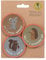 LÄSSIG Anhänger und Patches Set (3 Stk.) mit Druckknopf/School Patches Set Mouse, Beaver, Hedgehog