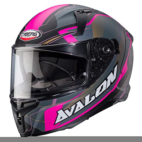 CABERG HELMET AVALON X OPTIC MATT BLACK/GREY/FUCHSIA S