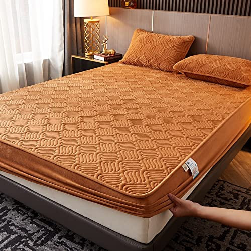 Bleyoum Bedding Gesteppte Matratzenauflage- Weich Mikrofaser Matratzen Topper - mit Spannumrandung - Matratzenschoner Unterbett auch für Boxspring-Betten,90x200+25cm