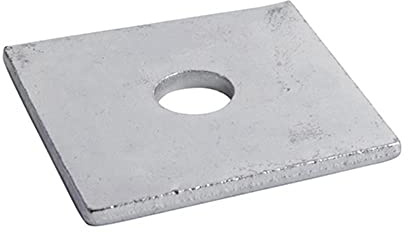 Timco M10 x 50 3mm Square Plate Washers Hot Dip Galvanised - Box of 100