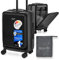 LA GOON Handgepäck Koffer - 100% PC (Polycarbonat) - Laptopfach - Fronttasche - Business - Rollkoffer Handgepäck [TSA Zahlenschloss] Carry-Ons, Trolley