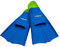 Maru Trainingsflossen, Silikon-Schwimmflossen für stärkere, schnellere Tritte mit größerem Antrieb, Unisex-Schwimmflossen für Erwachsene und Kinder (Blau/Limette, Größe 12/1 30/33)