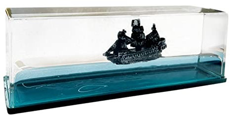 Cruise Ship Fluid Drift Bottle Kreuzfahrtschiff Fluid Drift Flasche Desktop Ornament, Unsinkable Schiff Kreuzfahrt Flüssigkeit Sanduhr Tischdekoration Schwimmende Acryl Flüssigkeitsdriftflasche