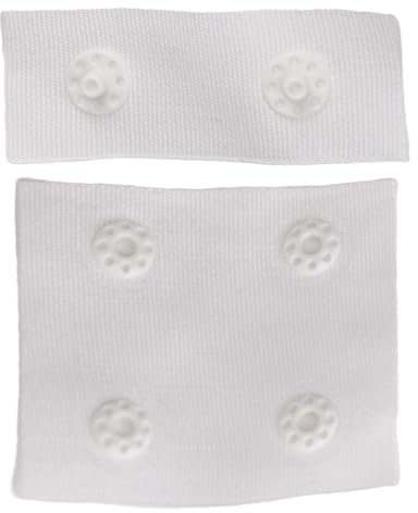 WedDecor Snap Popper Tape Cut Fasten Ribbon White Popper Snap Stud Press Fastening Sewing Duvet Cover Tape for Baby Jumpsuits, Toddles Clothes, Sewing Small Garments, White