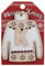 K Letter Initial Christmas Jumper Wooden Tree Decoration Personalised Bauble Xmas White