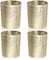com-four® 4-teiliges Teelichthalterset - Windlichter goldfarben für Teelichter und kleine Stumpenkerzen - Teelichthalter mit Sternverzierung - Tischdeko (4X goldfarben)