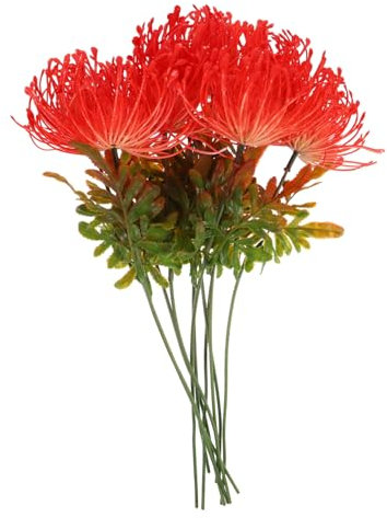 Cabilock Lot de 10 Fleurs Artificielles de Lys Araignée pour Décoration de Mariage Ou de Maison