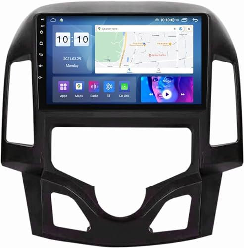 OmurgA Android 12 Receptor De Radio para H-Yundai I30 2007-2012, Pantalla Táctil De 9 Pulgadas Reproductor De Vídeo Multimedia con Navegación GPS 4G 5G WiFi SWC Carplay M100S 4 Core 1+16GB