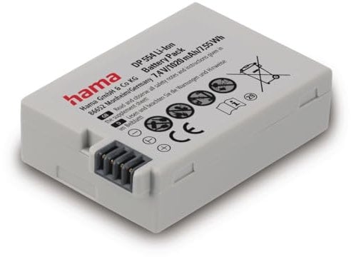 Hama Batterie Li-ION DP 554 pour Canon LP-E8 (Batterie Li-ION de Rechange, 1020 mAh, pour Canon EOS 550D, EOS 700D, EOS 600D, EOS 650D, Rebel T2i T3i T4i T5i, Kiss X4 X5 X6i X7i) Gris