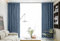 Epinki Ösen Gardinen Blau 2er Set, Einfarbig Fenster Vorhang Blickdicht, Ösen Vorhang Junge Kinderzimmer Samt für Deko Wohnzimmer Schlafzimmer, Jeder B 102 x H 138cm