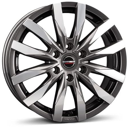 Borbet Felge CW6 6.5x16 ET54 6x130 mistral anthracite glossy polished CW6 65654130684,1MAGP/T
