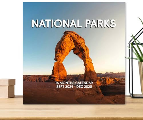 Nationalparks-Kalender, Nationalparks-Kalender 2025 - Monatskalender - Kalenderplaner für die Fotosammlung von September 2024 bis Dezember 2025 für die Heimschule