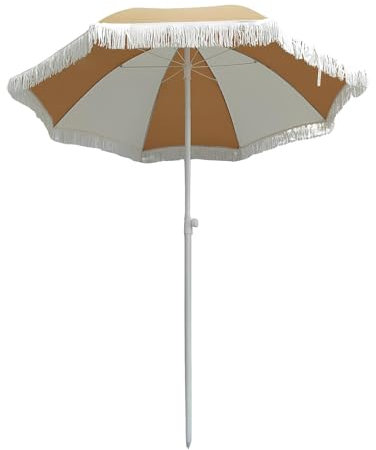 PQPQLI Sonnenschirm Für Garten, Terrasse Und Balkon Mit UV-Schutz 50+, Windfest Und Wasserdicht, Ø180cm Eisenrahmen Mit Kurbel