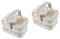 ABOOFAN 2pcs Tinplate Cookie Tin Metal Candy Box for Holiday Biscuit Storage Festive Decor