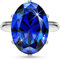 Linawe Ringe Frauen Saphier Blau Ring Verstellbar, Schmuck Silber Fingerring Damen, Grosse Groessen Moissanite Diamant Damenringe, Modeschmuck Jewelry