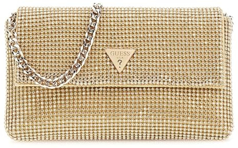 GUESS Zalina Mini Flap Clutch Gold