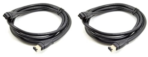ISTOVO 2X FireWire IEEE 1394B Kabel 9Pin auf 6Pin 800Mbps Daten Kabel (1,8 Meter)