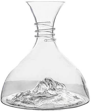 LTFCFZQ 1800 ml Rotwein-Dekanter, Eisberg-Kristall-Wein-Dekanter, Home Quick Weinbelüfter, mundgeblasene Weinkaraffe, Dekanter für Weinliebhaber Weinbelüfter