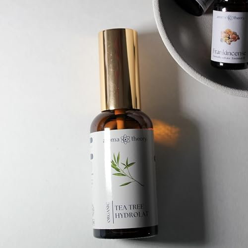 Aroma Theory | Organic Tea Tree Hydrolat – 50ml – Antibacterial Floral Water for Acne-Prone and Oily Skin