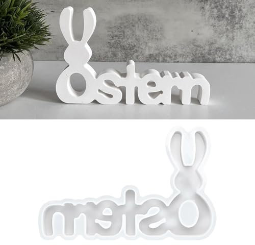 LINYIJOY Silikonformen Gießformen Ostern, Ostern Silikonform Osterkörbchenanhänger Osterbrief Silikonform, Silikon Ostern 3D Silikon Gießform Ostern für Anhänger Osterdeko