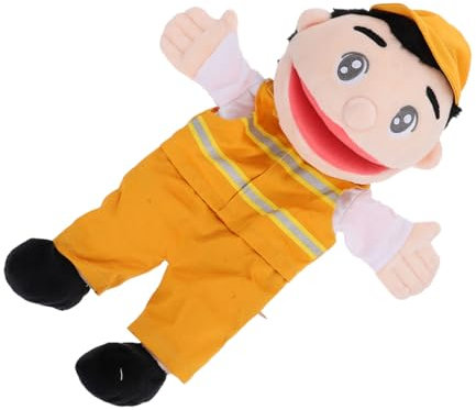 Vaguelly Professionelle -handpuppe Fingerpuppe Kinderspielzeug Fingerspielzeug Ausgestopftes Fingerpuppenspielzeug Fingerpuppen Superweicher Stoff Orange