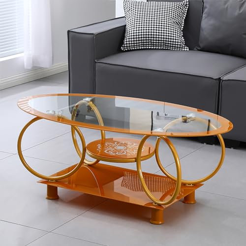Moderna mesa de centro de cristal con patas de hierro para sala de estar, diseño único, tamaño pequeño, 70 x 70 cm, color blanco