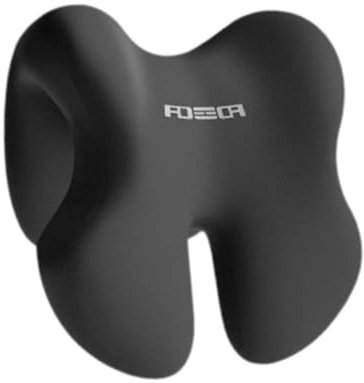 Sharplace Kopfstütze für Bürostuhl, Nickerchenkissen, Schreibtischstuhl-Nackenstütze, ergonomisches Nackenkissen aus Memory-Schaum für Zuhause, Schlafzimmer, Schwarz