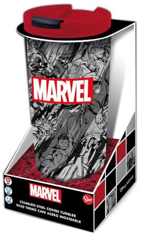 Stor S.L. Marvel Edelstahl-Reisebecher Marvel Pattern