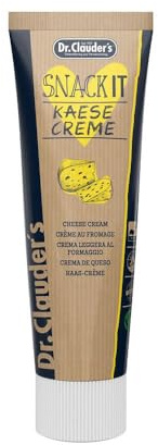 Snack IT Malzpaste Käse Creme | Paste für Hunde und Katzen | 100 g | Dr.Clauder's | Ergänzungsfuttermittel | Zur Unterstützung der normalen Verdauungsfunktion | Hohe Akzeptanz