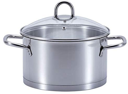 SSW Kitchen Q Profi Star Kochtopf mit Deckel, Edelstahl, Ø 16 cm, 1,9l