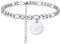 PROSTEEL Damen Knöchel Armband Edelstahl Figarokette 22+5cm mit Sternzeichen Widder Anhänger schicke Strand Fußkette für Frauen Mädchen Sommerstrand Schmuck Accessoire
