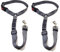 GoBuyer Dog Car Headrest Seat Belt 2 Pack for Pet Dogs Safety Harness Travel Accessories in UK, with Adjustable Heavy Duty Nylon and Anti Shock Elastic Bungee Buffer (Grey)