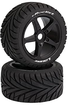 Louise Komplettrad T-Rocket 1/8 Truggy Soft (2) RC Reifen Hohlkammerreifen