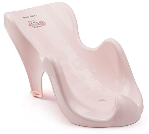 BABYLON Anatomischer Baby Badewannensitz Aqua Mini. Badesitz Baby mit Anti-Rutsch Saugnäpfe. Badewannen Zubehör für Mädchen und Jungen, Babywanneneinsatz Rosa