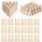 N|A Woohome 80 Stück Figuren Holzfiguren, 4 Stil Holzfiguren Mädchen Dekoration Kleine Holzfiguren zum DIY Holzfiguren, Kinder Bastelprojekte, Malen, Spiele