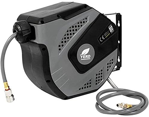 YERD v2021 automatik Druckluft-Schlauchtrommel 20m (20+1m), 20 bar Druckluftschlauch 5/16 Zoll Druckluftschlauch Aufroller