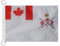 AZ FLAG Bootsflagge Kanada Kanadische Armee 45x30 cm, Aussenverwendung - Kanadische Bootsfahne Aus Gestricktem Polyester Mit Plastikringen