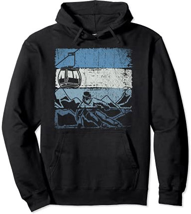 Retro Ski Pullover Hoodie