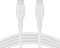 Belkin BoostCharge Flex silicone USB C charger cable, USB-IF certified USB type C to USB type C charging cable for iPhone 16, 15, Galaxy S24, S23, iPad, MacBook, Note, Pixel and more - 2m, white