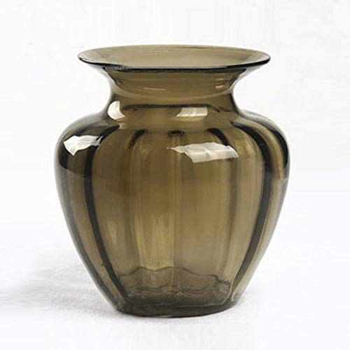 Lanshan Arbre Pin Graphite Vert Relief Transparent Vitrail Vase de fleurs Rétro Décoration Salon, arrangement simple verre sauvage Fleur fleurs séchées hydroponique décoration florale Décoration Ameub