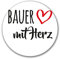 huuraa Aufkleber Bauer mit Herz Sticker 10cm mit Motiv für die tollsten Menschen Geschenk Idee für Freunde und Familie