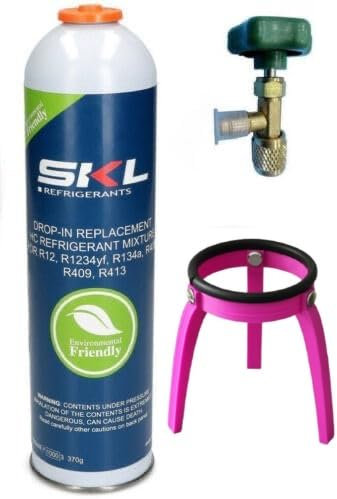 Gas ECOLOGICO R436V 370 grammi sostituto R1234yf R406 R409 R413+ rubinetto bomboletta uscita 1/4M