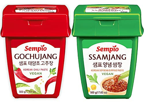 Sempio Korean Paste Assorted Pack 500gX2 - Gochujang + Ssamjang