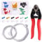 Swpeet Cable Caps for Bike Shift Alloy Bicycle Brake Cables End Caps